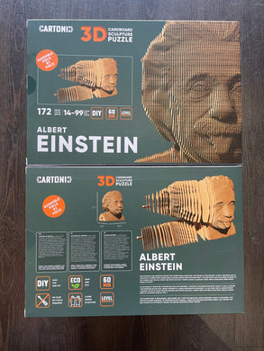 Albert Einstein - 3D Cardboard Sculpture Puzzle