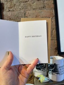 Happy Birthday Lobster Funniest Person - Birthday Greeting Card