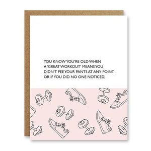 Great Workout Birthday Card