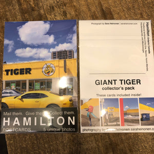 Hamilton Postcards - Giant Tiger  5 PACK