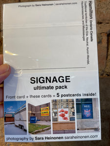 Signage Ultimate Pack Postcards -  5 PACK