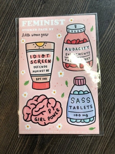 Feminist 4 Pack - Sticker