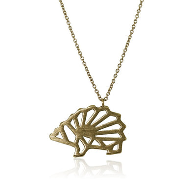 Gold Porcupine Necklace