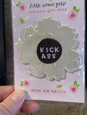 Kick Ass - Iron-on Feminist Patch