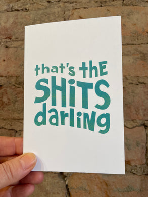 That's the Shits Darling - Plane Jane Greeting Card