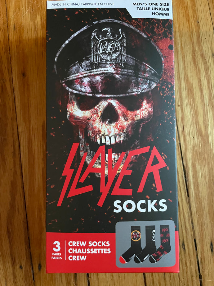 Slayer Crew Socks - Set of 3 Box Set Perri's Socks