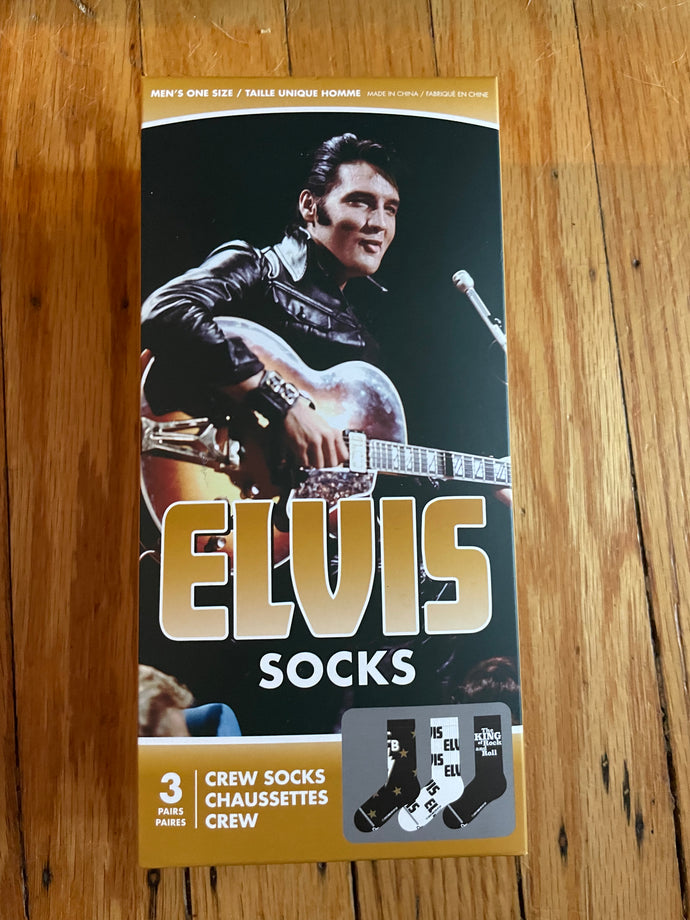 Elvis Crew Socks - Set of 3 Box Set Perri's Socks