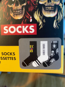 Guns N' Roses Crew Socks - Set of 3 Box Set Perri's Socks