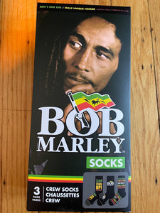 Bob Marley Crew Socks - Set of 3 Box Set Perri's Socks