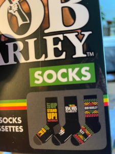 Bob Marley Crew Socks - Set of 3 Box Set Perri's Socks