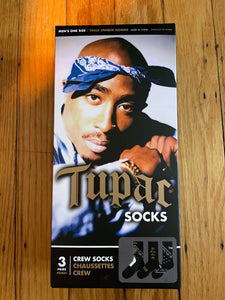Tupac Crew Socks - Set of 3 Box Set Perri's Socks