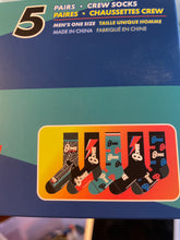 David Bowie Crew Socks - Set of 5 Box Set Perri's Socks