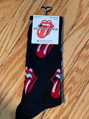 Rolling Stones Tongue and Lips Logo - Crew Socks