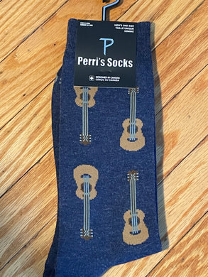 Guitar Music Cotton blend Crew Socks