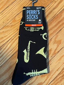 Brass Instruments - Music Cotton blend Crew Socks