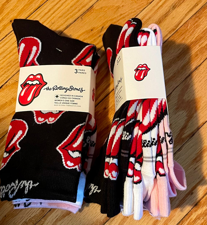 Rolling Stones Women's Crew Socks - Set of 3