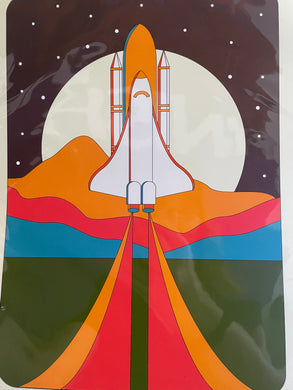 Rocket Ship - Blast Off- Print