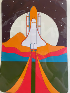 Rocket Ship - Blast Off- Print