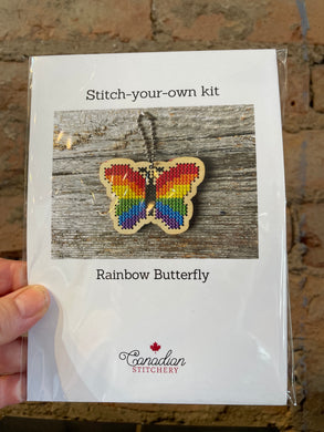 Stitch-you-own Kit - Rainbow Butterfly Kit