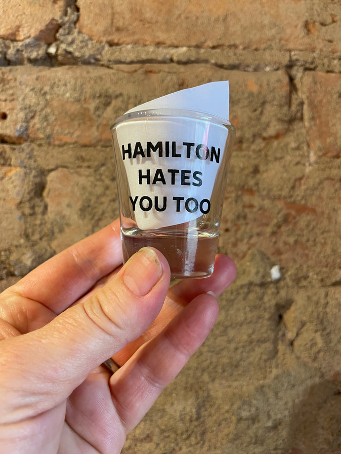 Shot Glasses - Hamilton Hates You Too