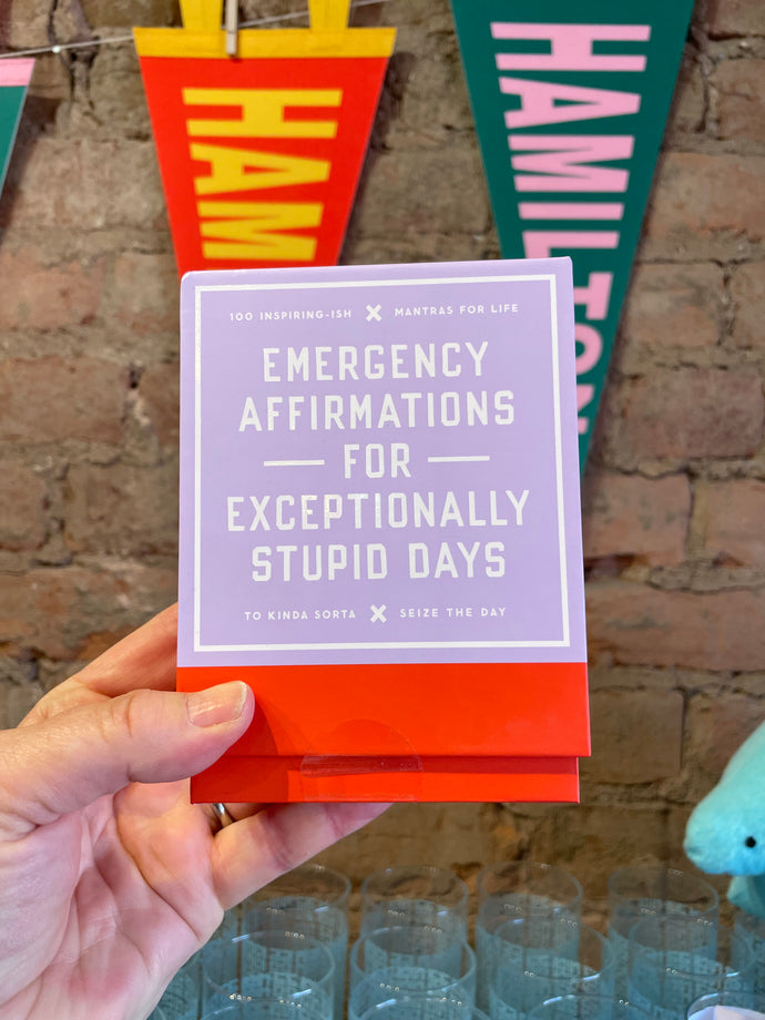 Emergency Affirmations for Exceptionally Stupid Days-  Box Set of  Cards