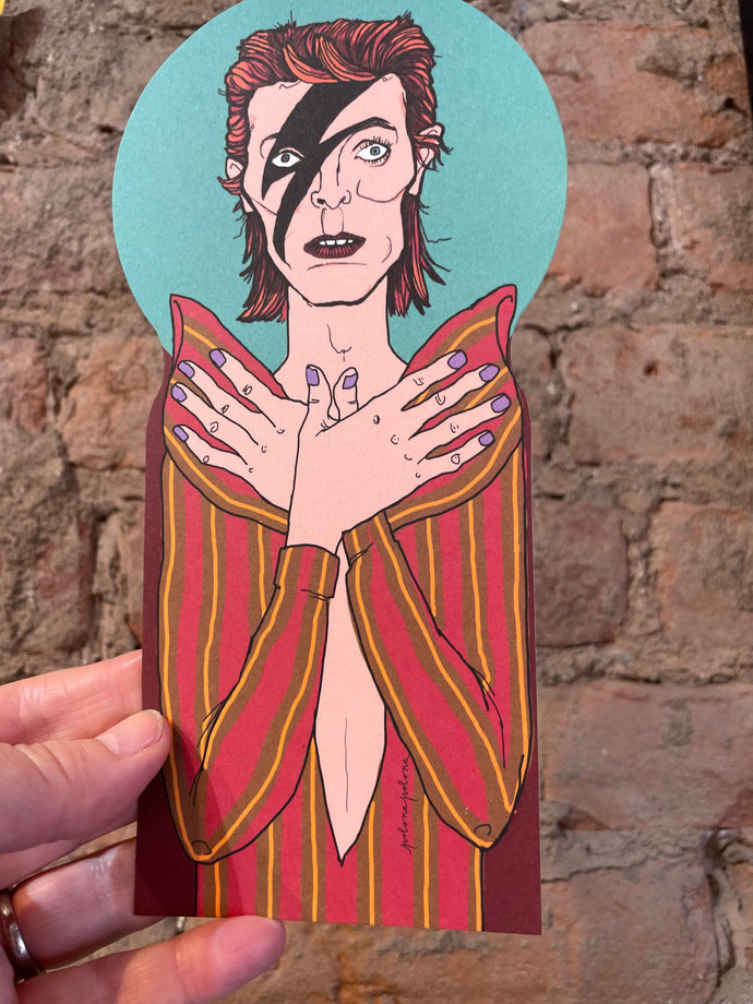 Saint David Bowie Postcard