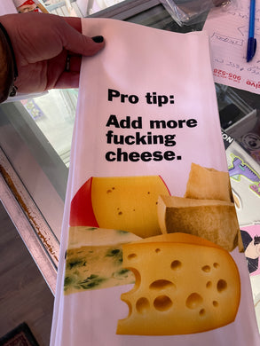 Add More Fucking Cheese. Bad Grandma Tea Towels