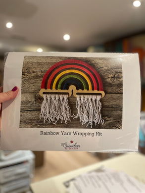 Rainbow Yarn Wrapping Kit - Canadian Stitchery