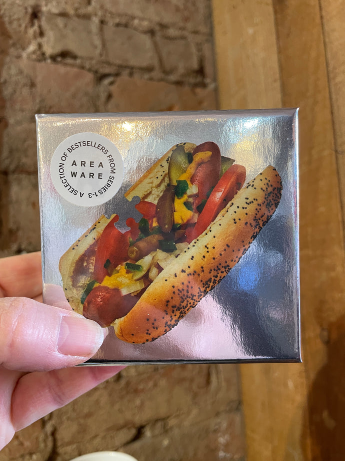 A la Carte - Chicago Style Hotdog - Miniature Shaped Jigsaw Puzzle
