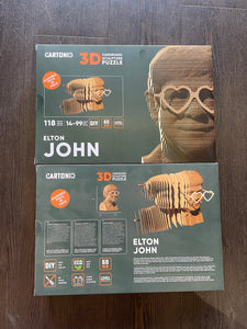 Elton John - 3D Cardboard Sculpture Puzzle