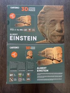 Albert Einstein - 3D Cardboard Sculpture Puzzle