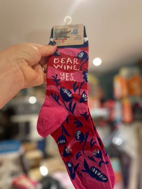 Women's Socks -Dear Wine, Yes.