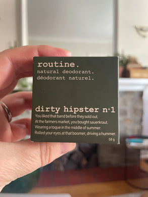 Dirty Hipster- Natural Deodorant Pot