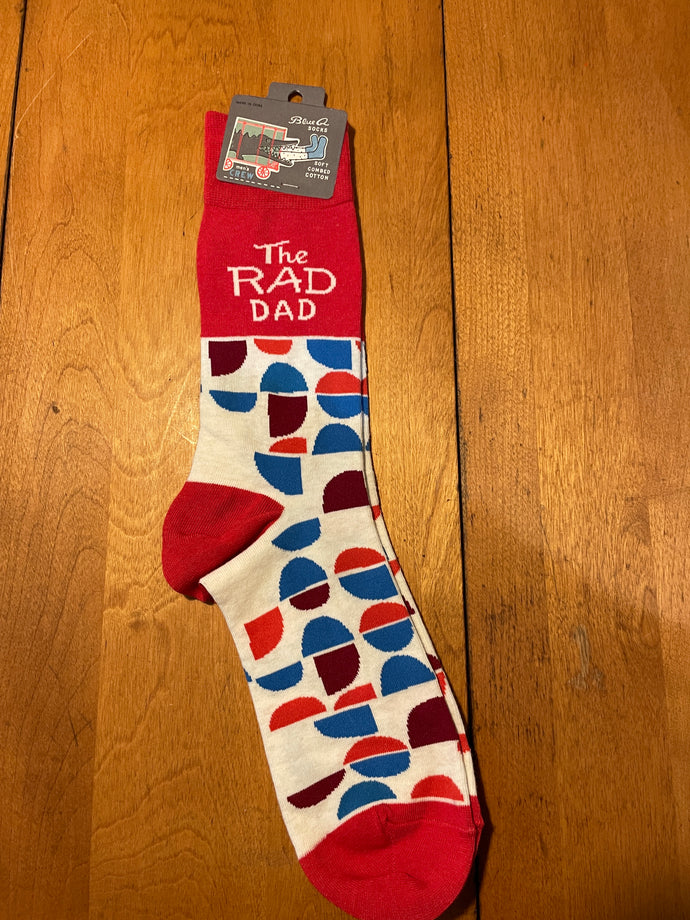 Men's Socks - The Rad Dad - Blue Q