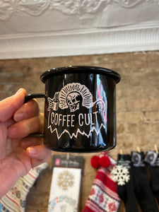 Coffee Cult Enamel Coffee Mugs