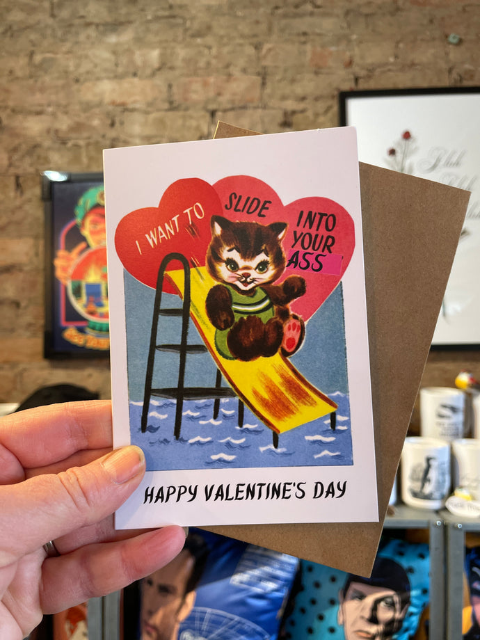 Valentine's Day Card - Slide into your ass