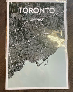 Toronto City Map Prints - Point Two Designs