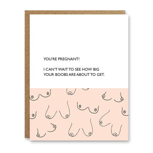 Can't wait to see your big boobs, Baby Card