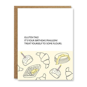 Gluten Tag Birthday Card