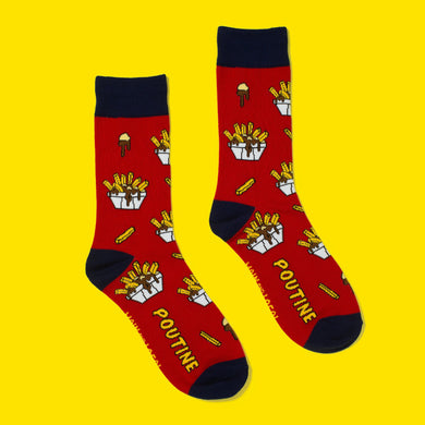 Fun Canadian Unisex Crew Socks - Main and Local