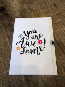 You are Awesome Thank you Card