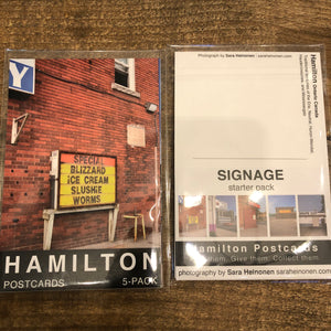 Hamilton Postcards - Signage 5 PACKS