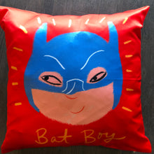 Bat Boy and Wonder Girl Pillow