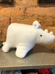 Baby Blue Rhino Stuffie - Leikey Designs