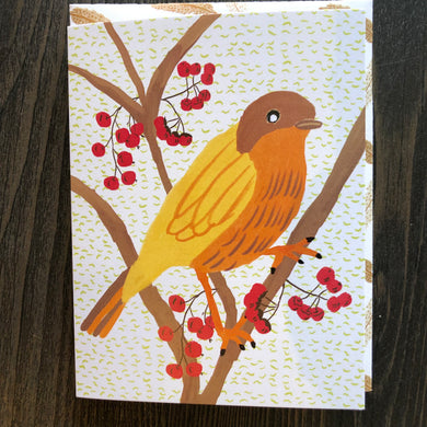 Blank Greeting Card- Song Bird