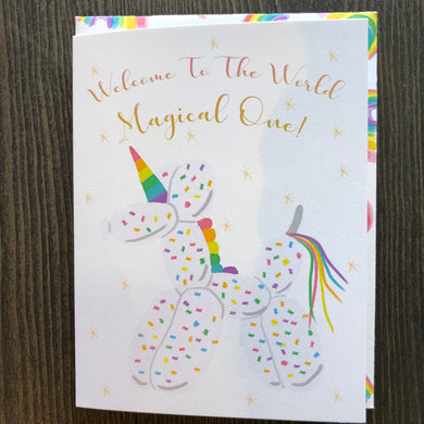 New Baby Greeting Card- Welcome to the World...