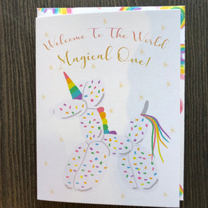 New Baby Greeting Card- Welcome to the World...