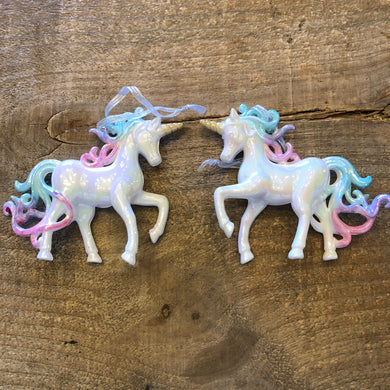 Rainbow Unicorn Ornaments