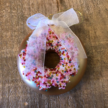 Donut with Sprinkles Glass Ornament