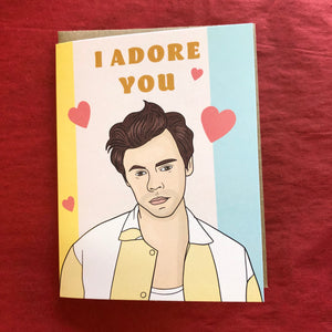 Harry Styles I Adore You Valentines Card